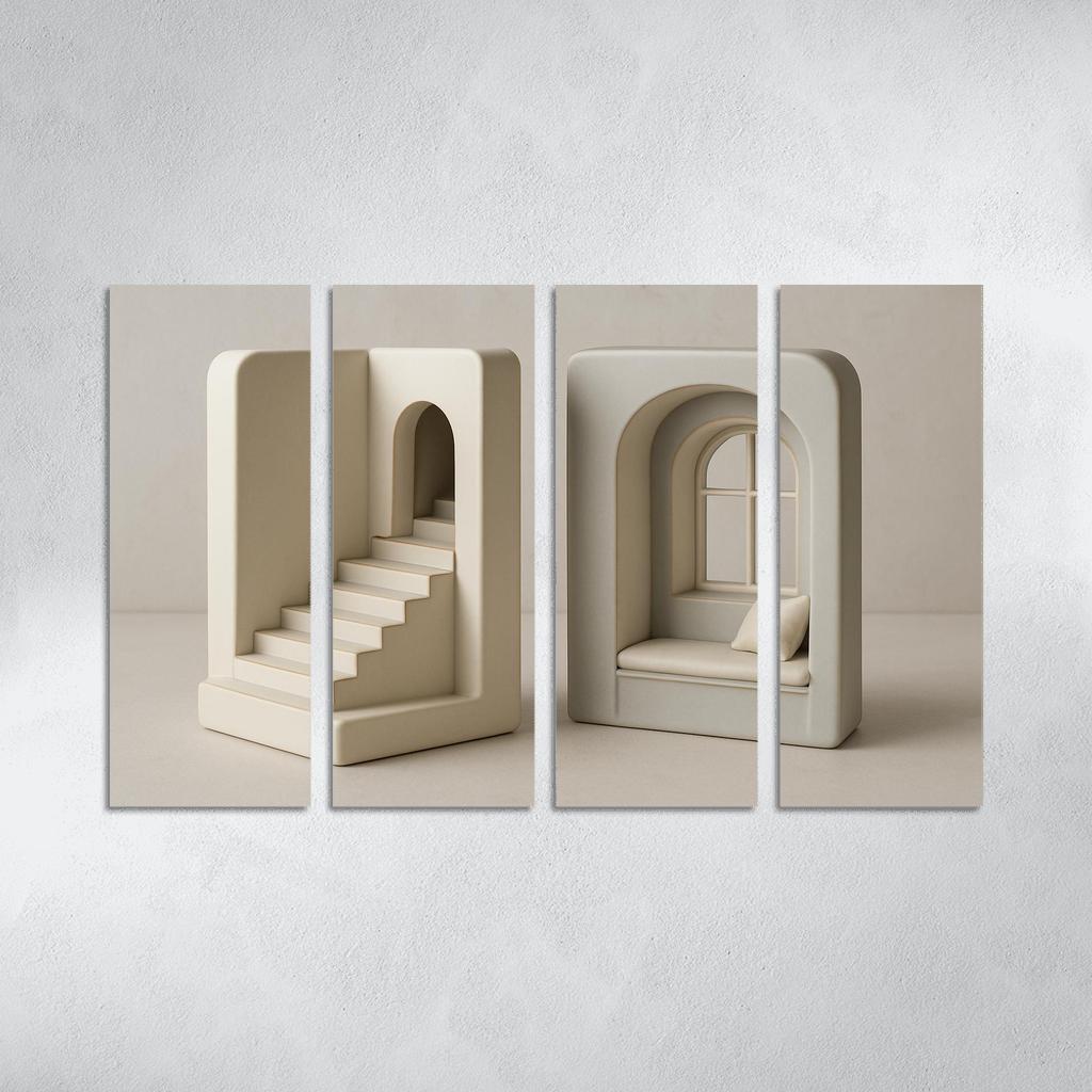 Sculpted Porcelain Storytelling Bookends premium artwork frames