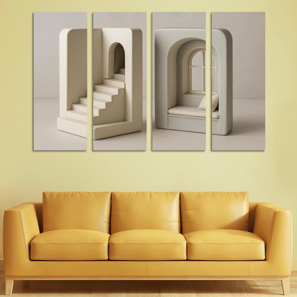 Sculpted Porcelain Storytelling Bookends premium artwork frames