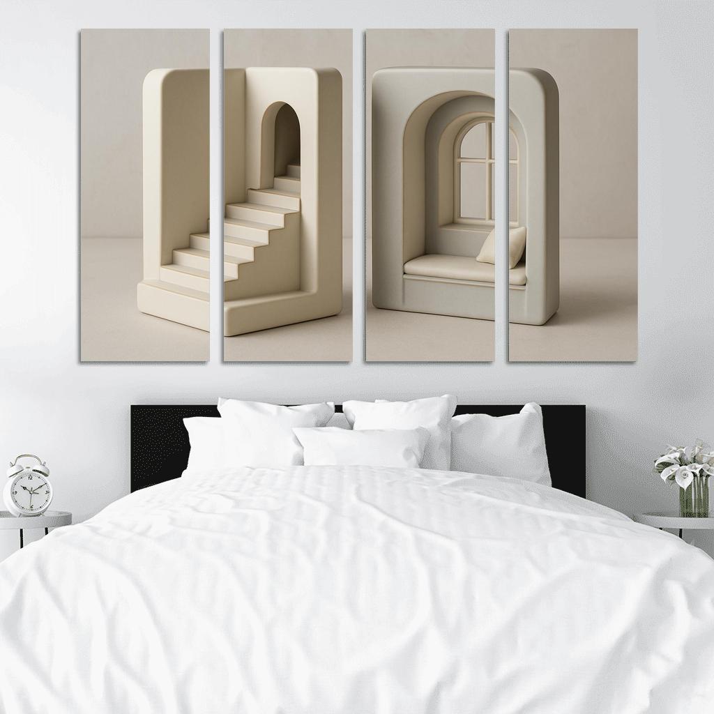 Sculpted Porcelain Storytelling Bookends premium artwork frames