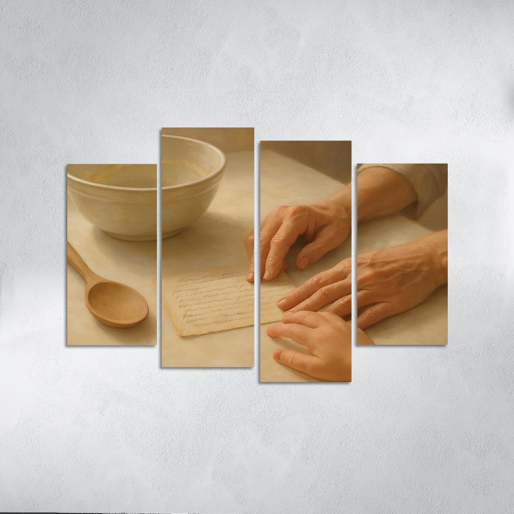 The Recipe Card Of Memories custom paintings frame