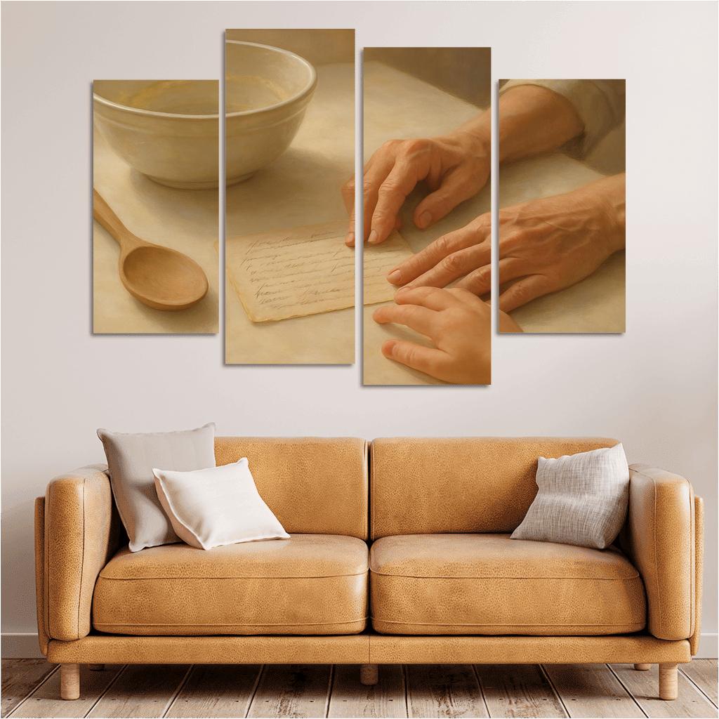 The Recipe Card Of Memories custom paintings frame