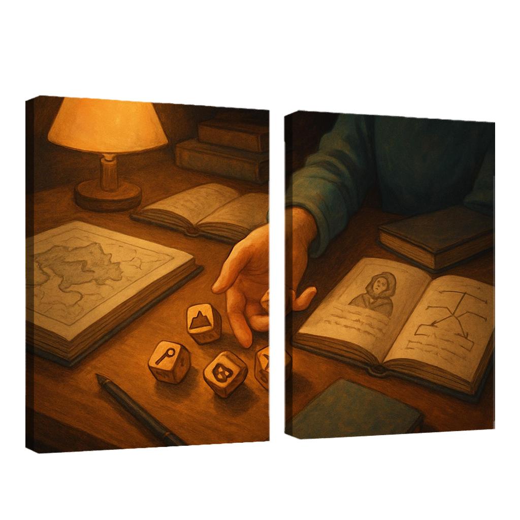 Story Dice Worldbuilding premium artwork frames