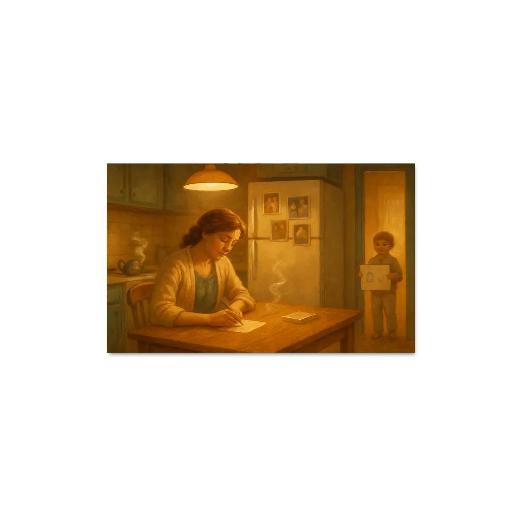 The Warmth Of The Kitchen Light one-piece frames