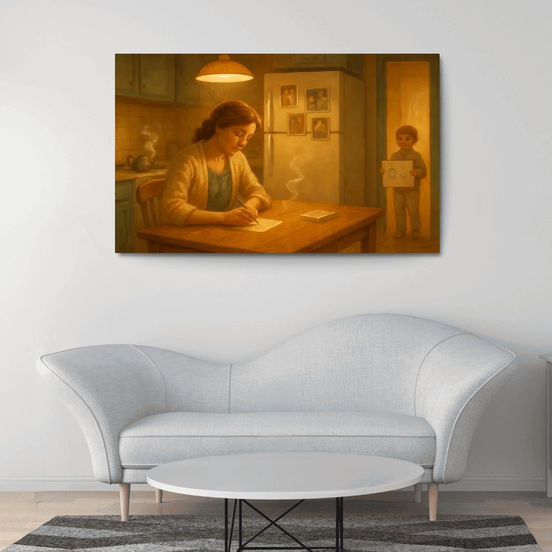 The Warmth Of The Kitchen Light one-piece frames