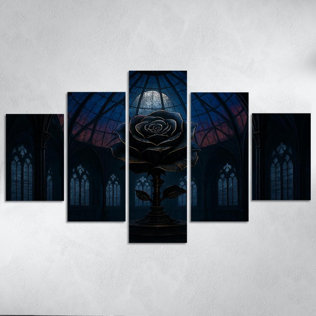 The Clockwork Rose Observatory framed paintings