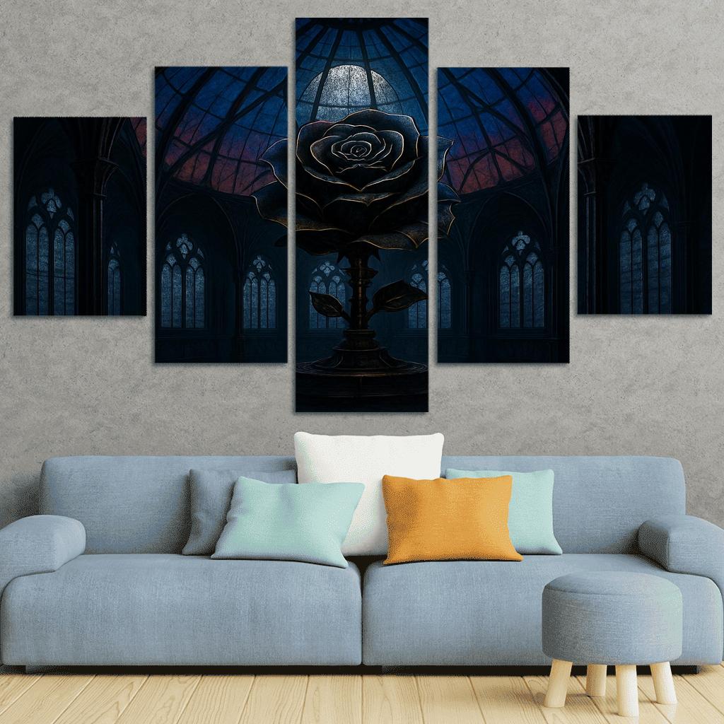 The Clockwork Rose Observatory framed paintings
