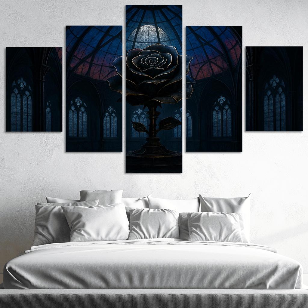 The Clockwork Rose Observatory framed paintings