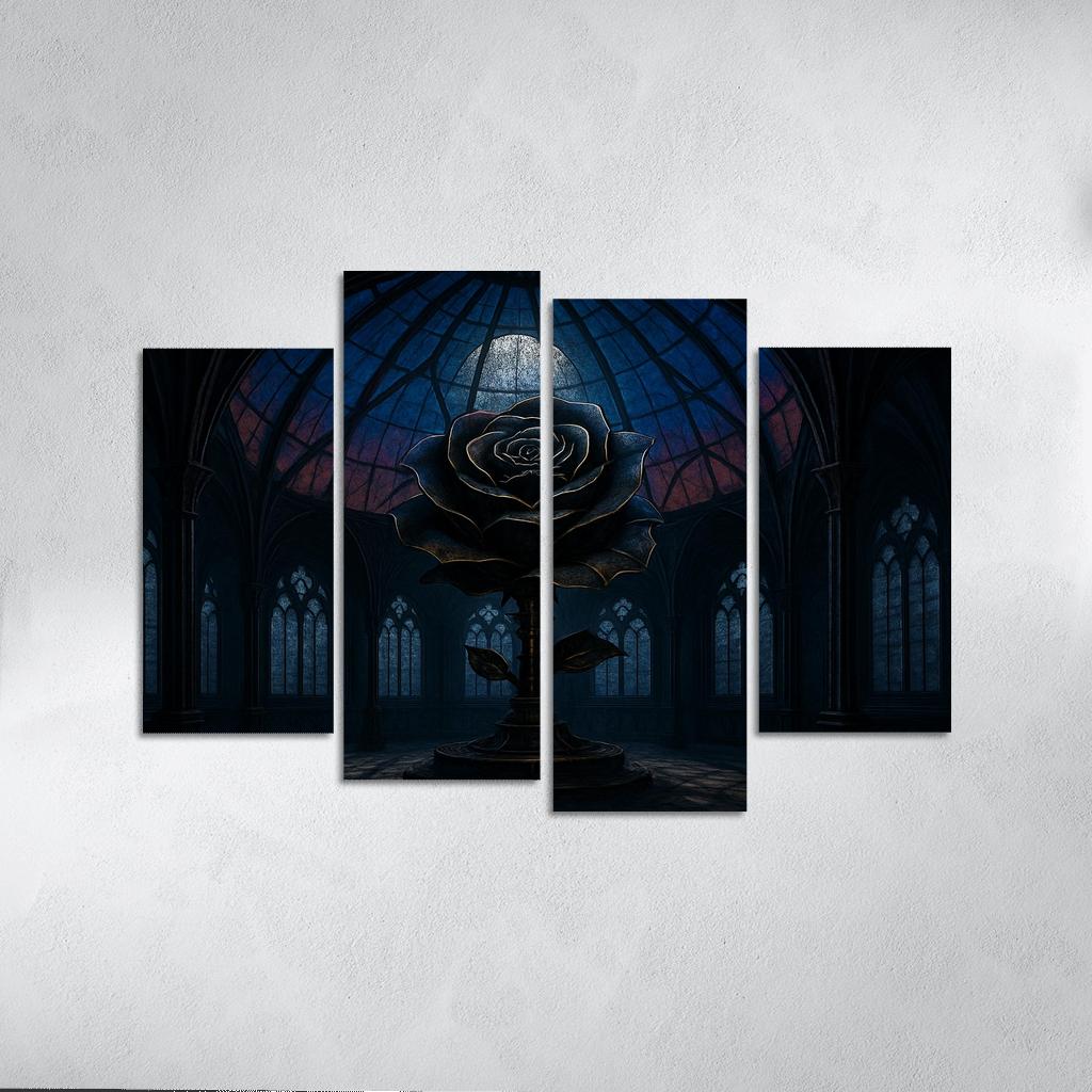 The Clockwork Rose Observatory framed paintings