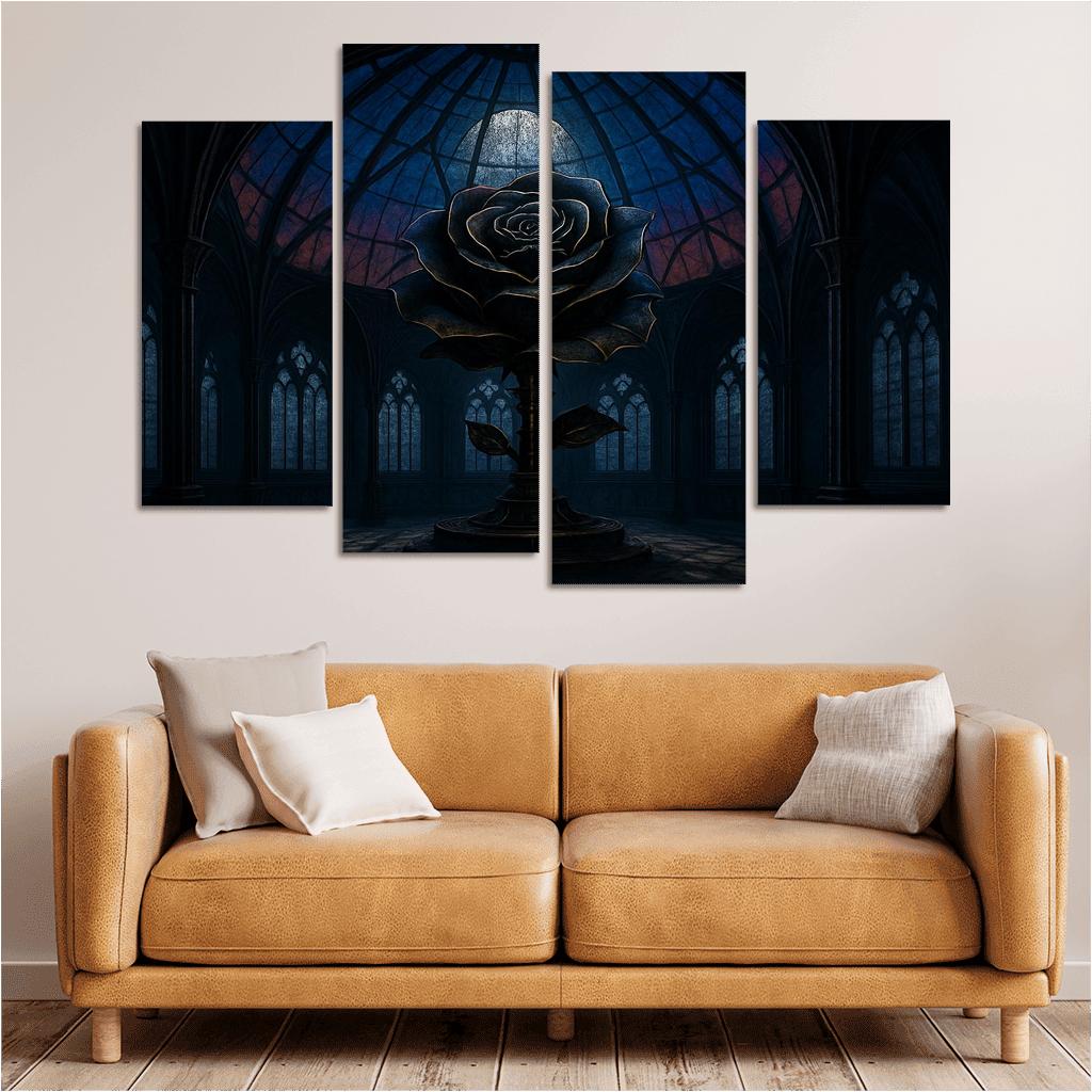 The Clockwork Rose Observatory framed paintings