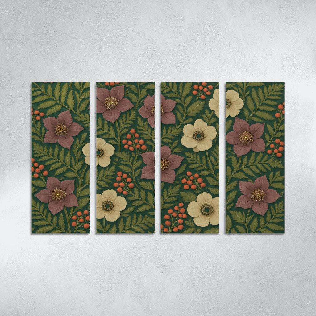 Botanical Tapestry Of Whispering Ferns abstract paintings frame