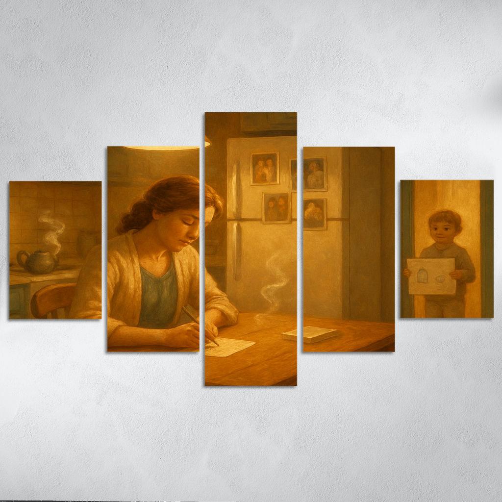 The Warmth Of The Kitchen Light one-piece frames