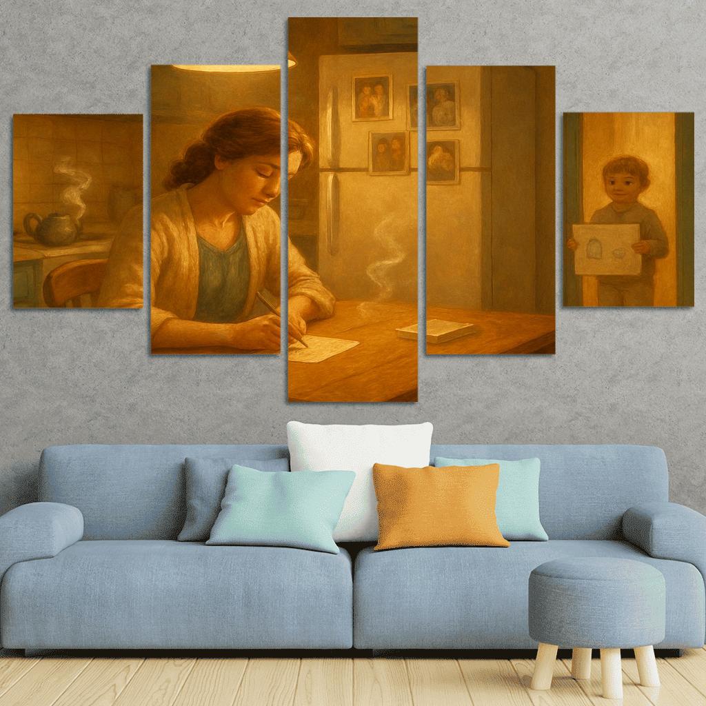 The Warmth Of The Kitchen Light one-piece frames