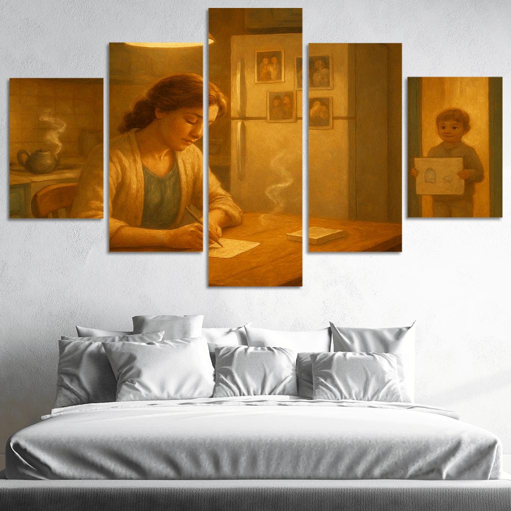 The Warmth Of The Kitchen Light one-piece frames