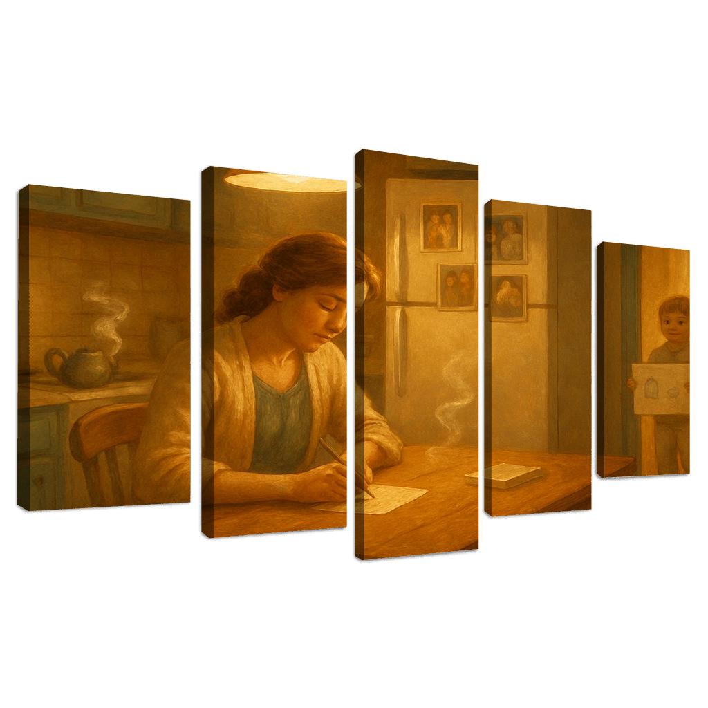 The Warmth Of The Kitchen Light one-piece frames