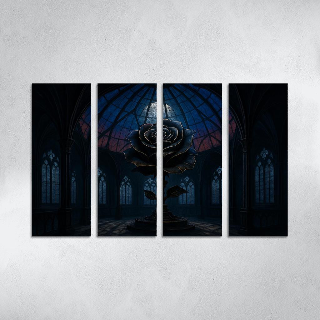 The Clockwork Rose Observatory framed paintings