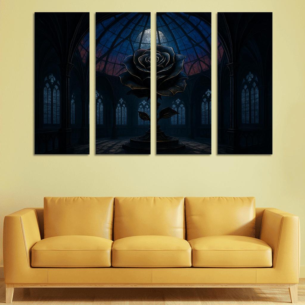 The Clockwork Rose Observatory framed paintings