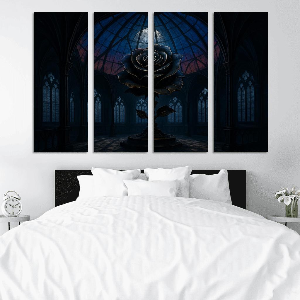 The Clockwork Rose Observatory framed paintings