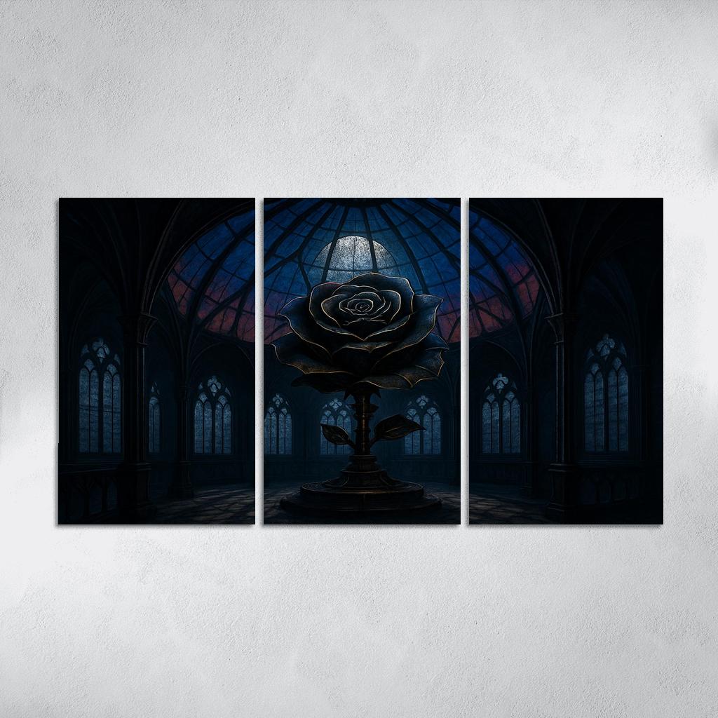 The Clockwork Rose Observatory framed paintings
