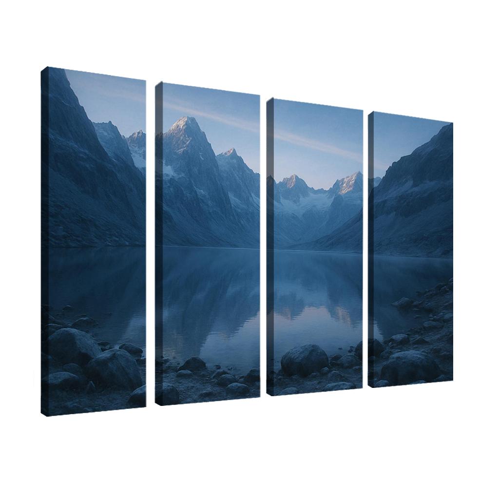 Opaline Dawn At Mirror Glacier Basin modern paintings frame