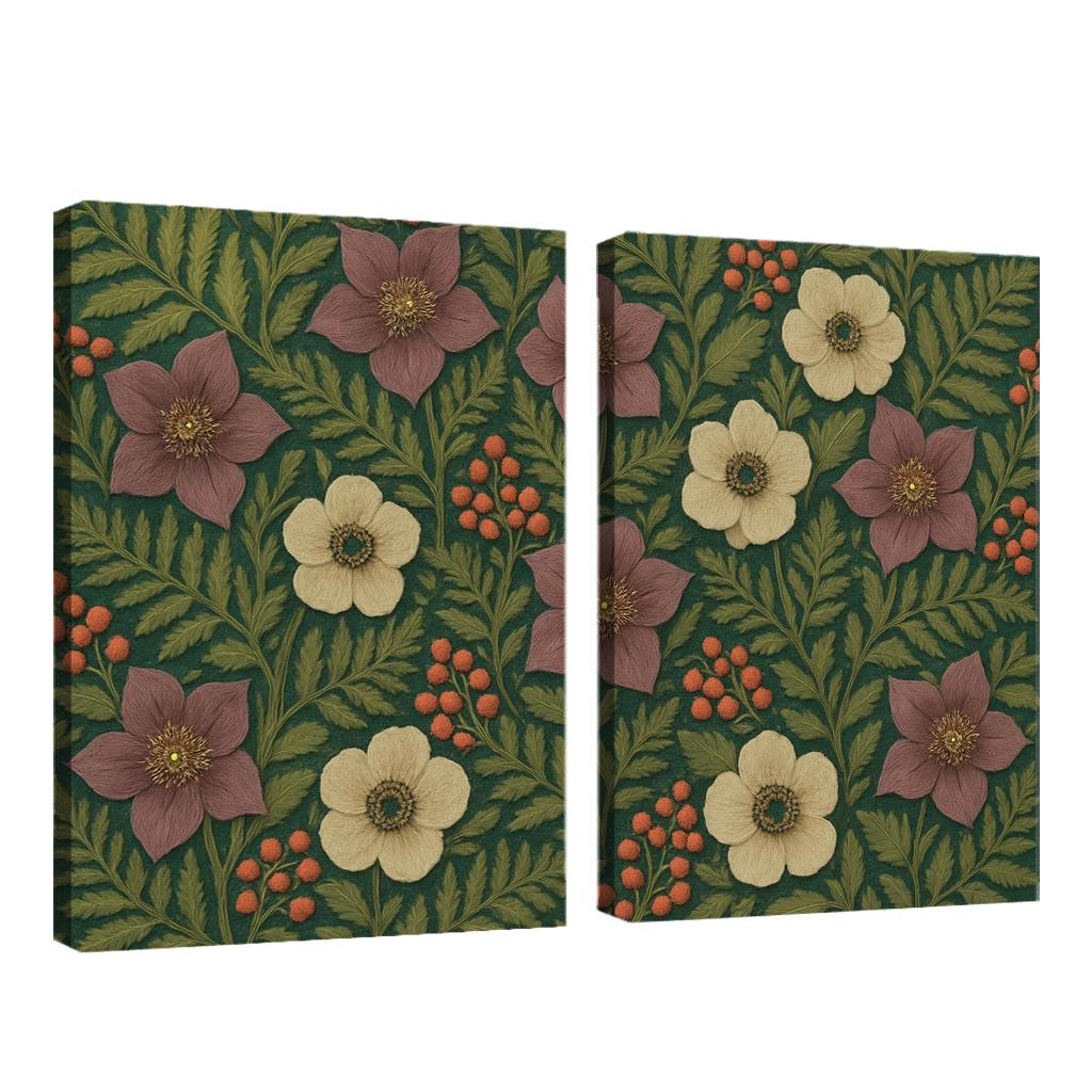 Botanical Tapestry Of Whispering Ferns abstract paintings frame