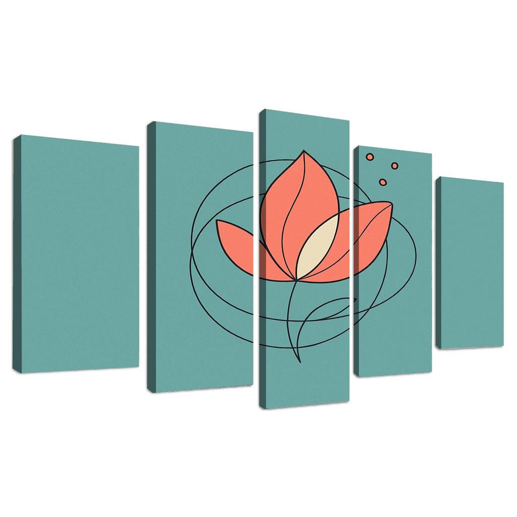 Silent Bloom Vector custom paintings frame