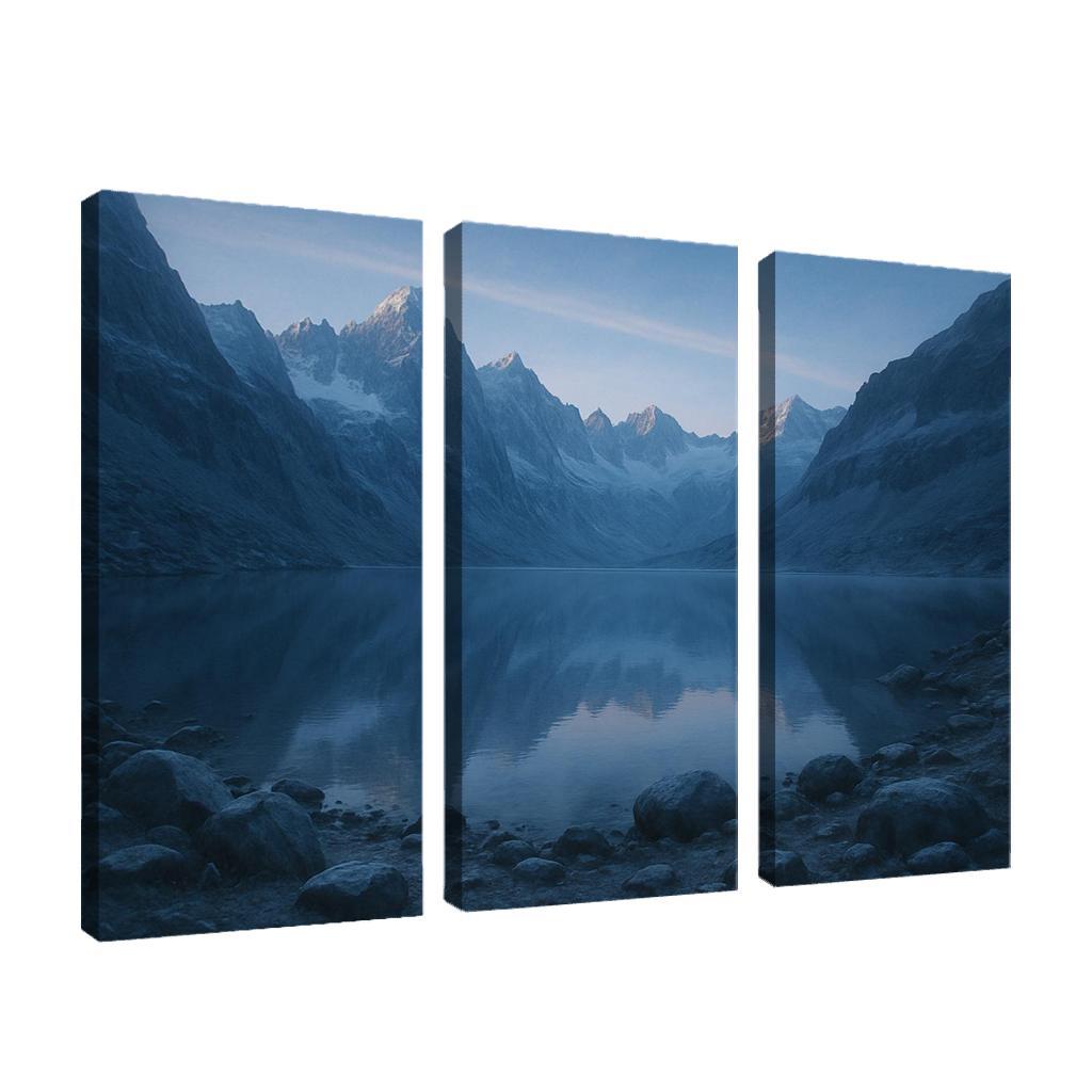 Opaline Dawn At Mirror Glacier Basin modern paintings frame