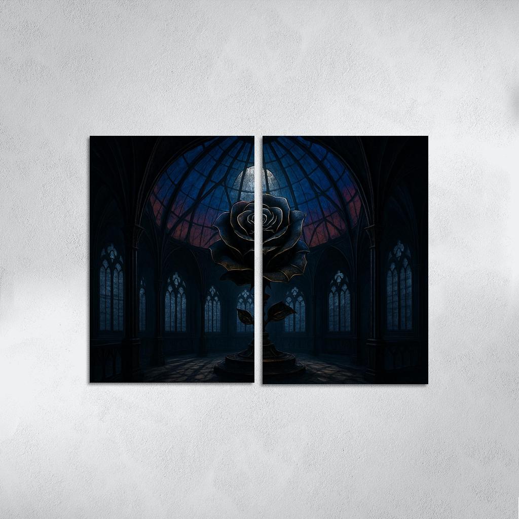 The Clockwork Rose Observatory framed paintings