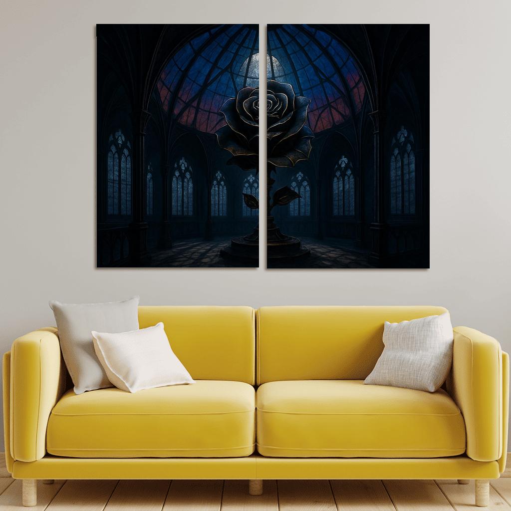 The Clockwork Rose Observatory framed paintings