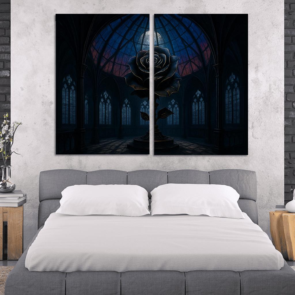 The Clockwork Rose Observatory framed paintings