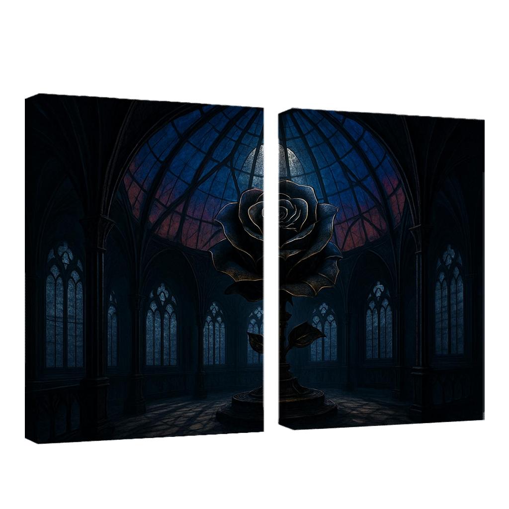 The Clockwork Rose Observatory framed paintings