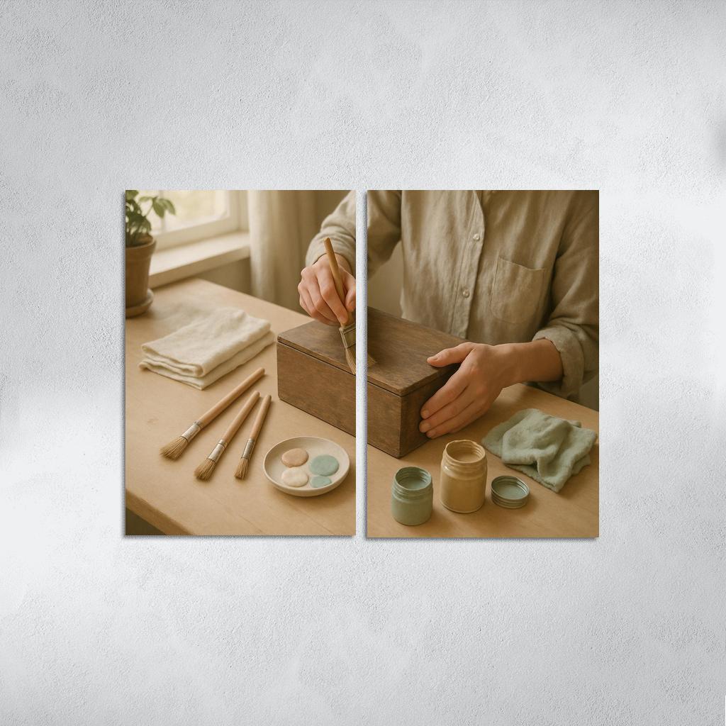 Mindful Object Restoration framed paintings