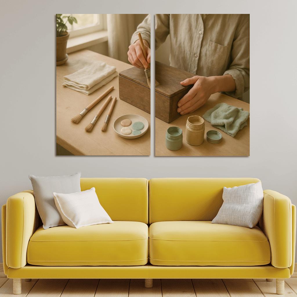 Mindful Object Restoration framed paintings