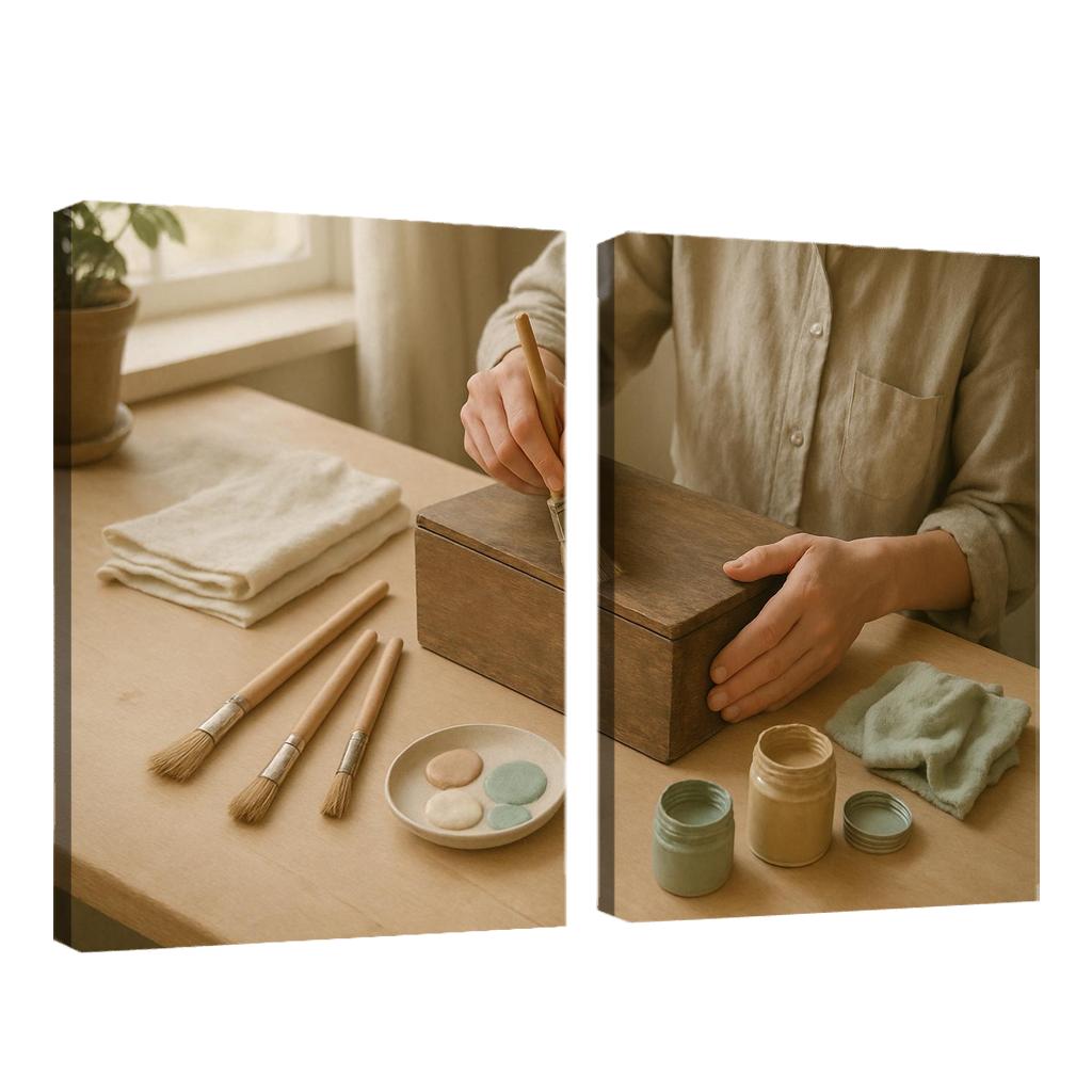 Mindful Object Restoration framed paintings