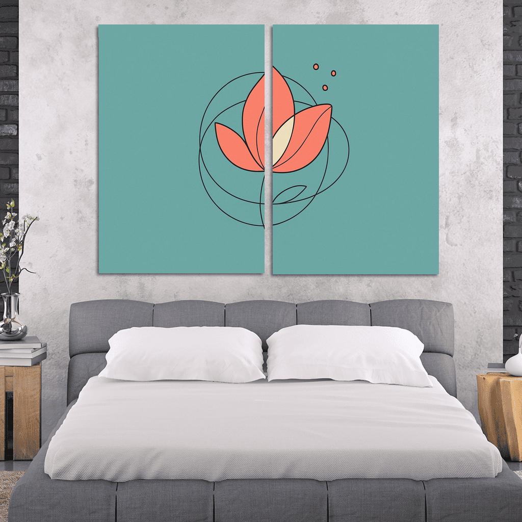 Silent Bloom Vector custom paintings frame