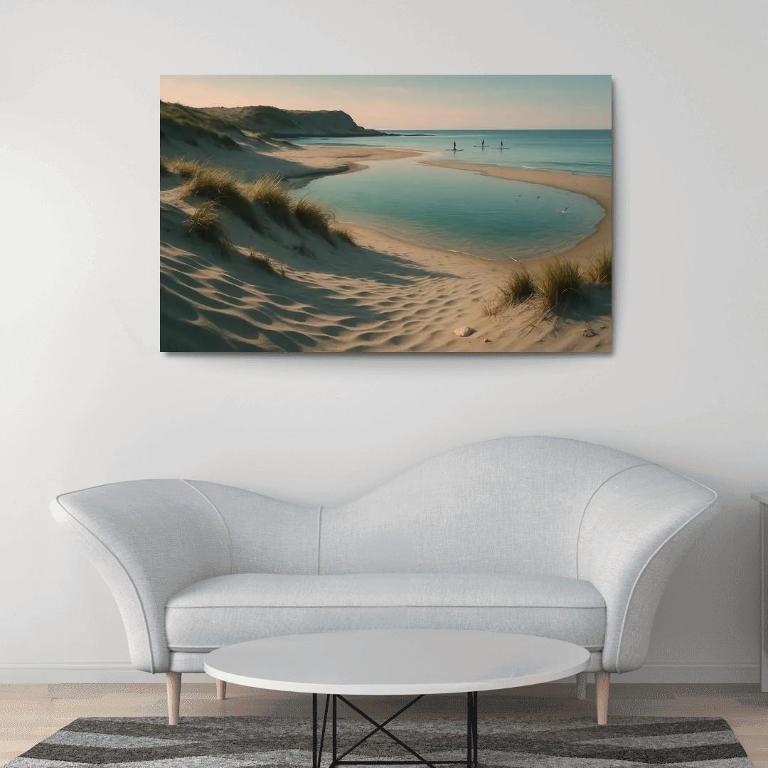 Opaline Dune Inlet custom paintings frame