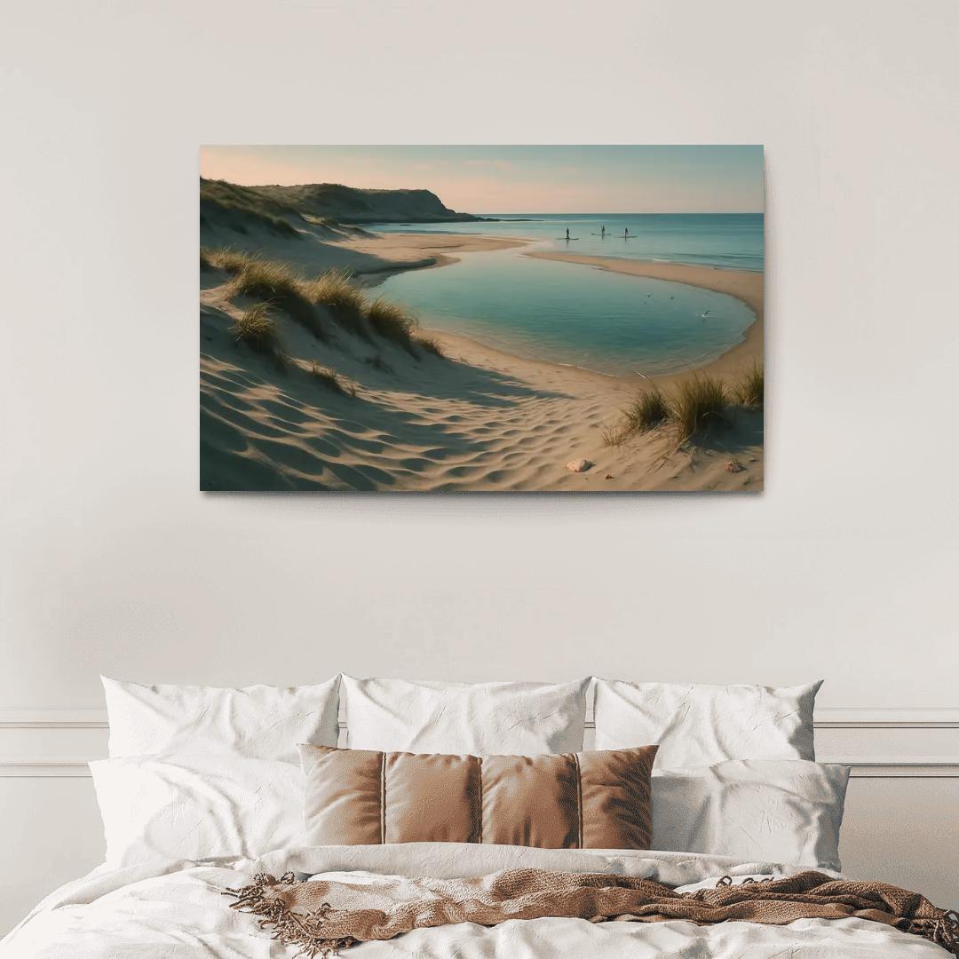 Opaline Dune Inlet custom paintings frame