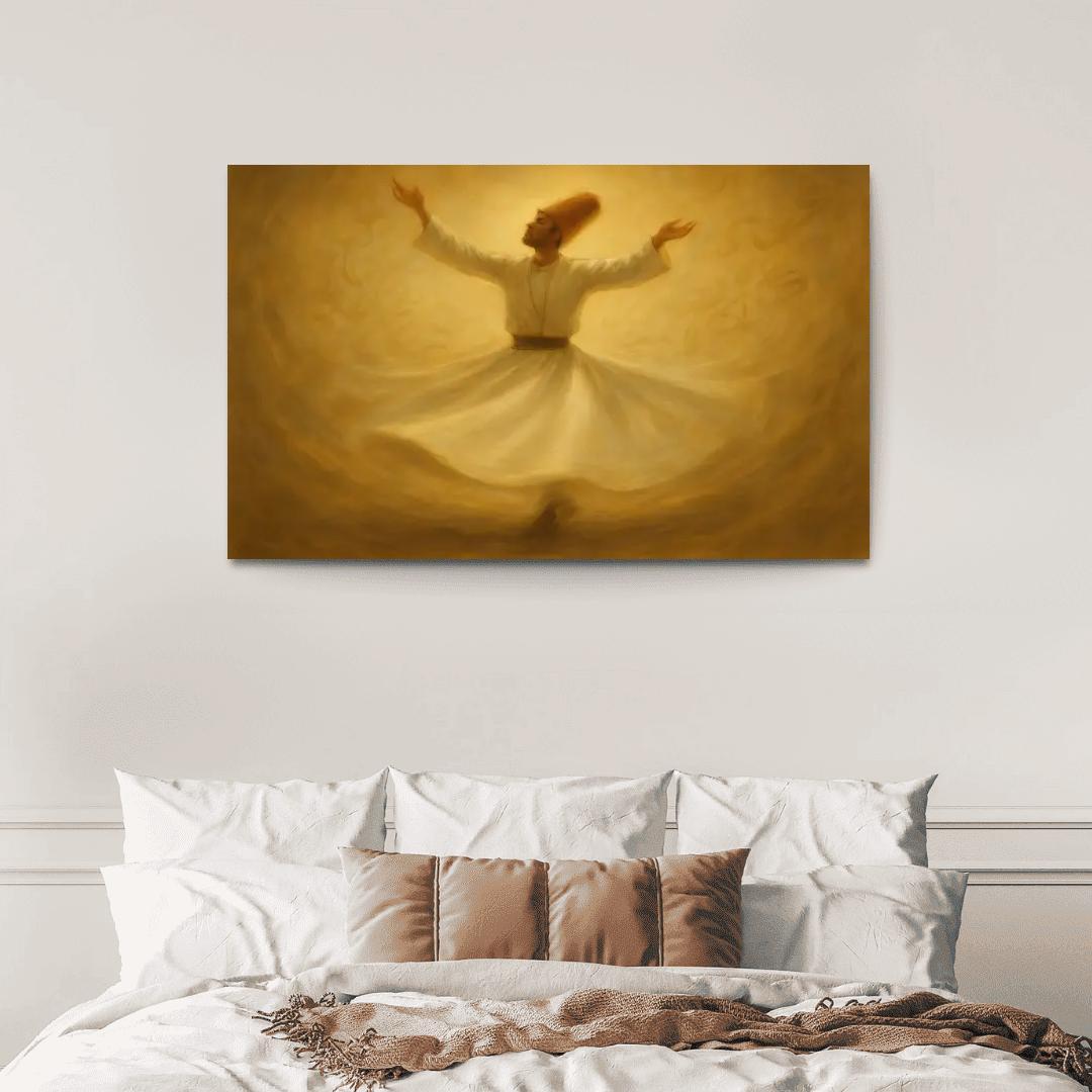 Sufi Spiral Dance abstract paintings frame