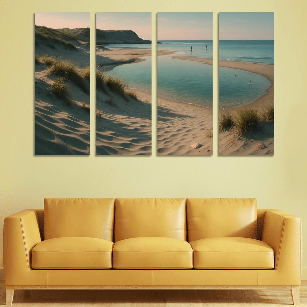 Opaline Dune Inlet custom paintings frame
