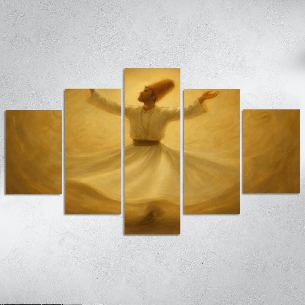 Sufi Spiral Dance abstract paintings frame