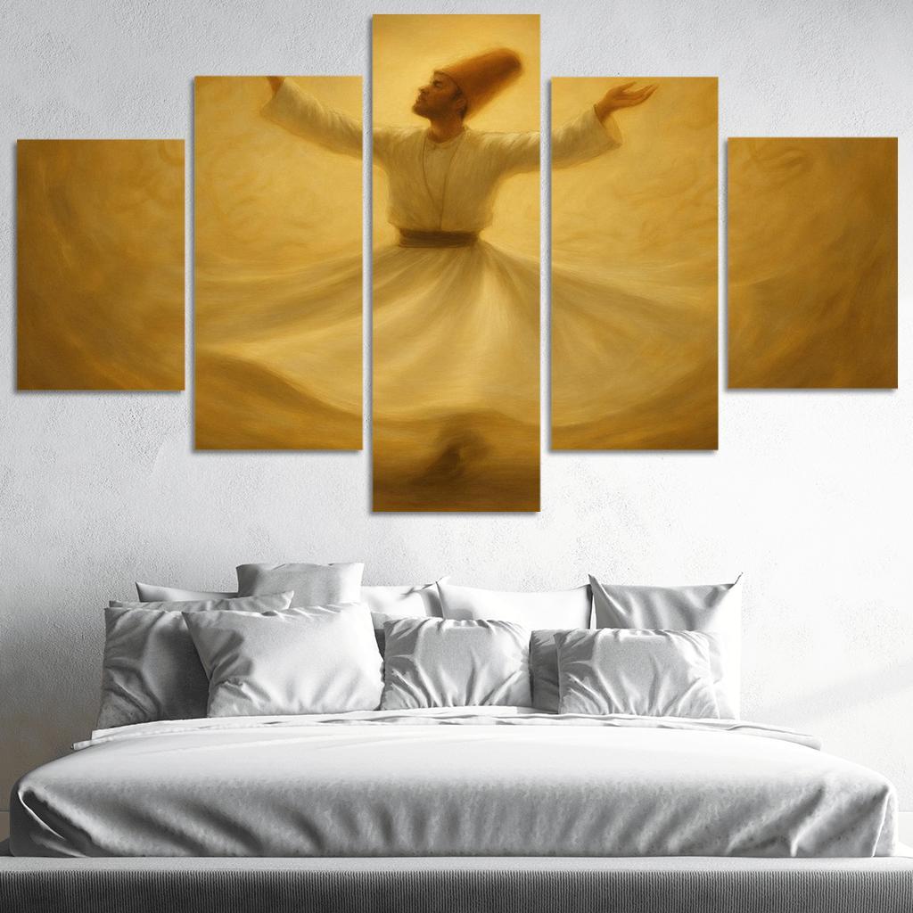 Sufi Spiral Dance abstract paintings frame