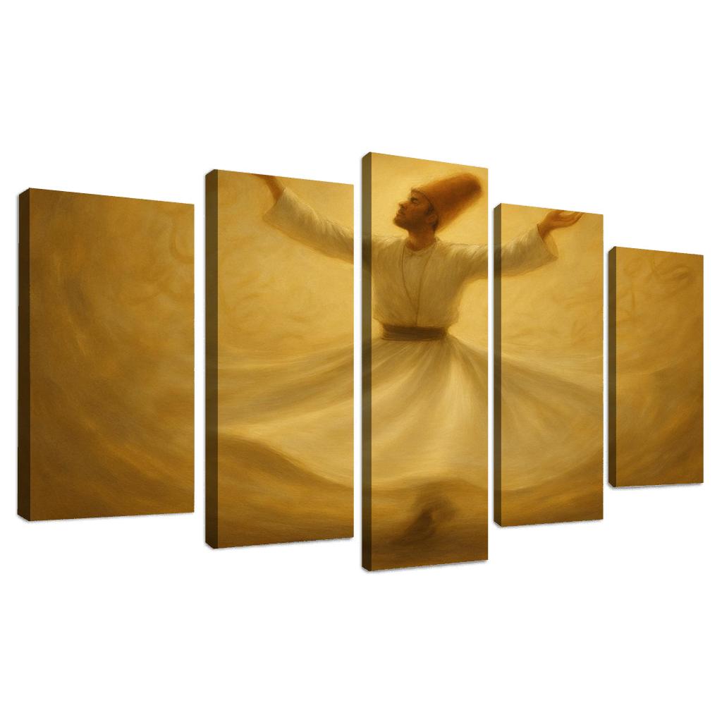 Sufi Spiral Dance abstract paintings frame