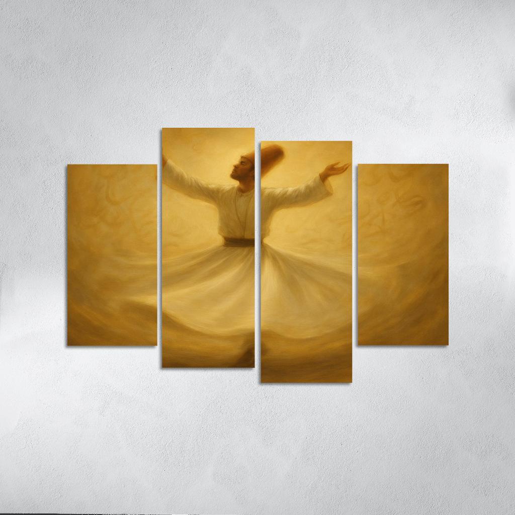 Sufi Spiral Dance abstract paintings frame
