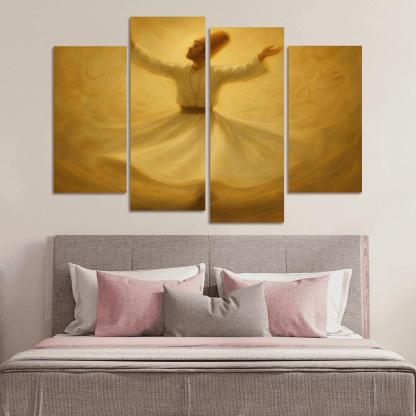 Sufi Spiral Dance abstract paintings frame