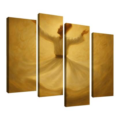 Sufi Spiral Dance abstract paintings frame