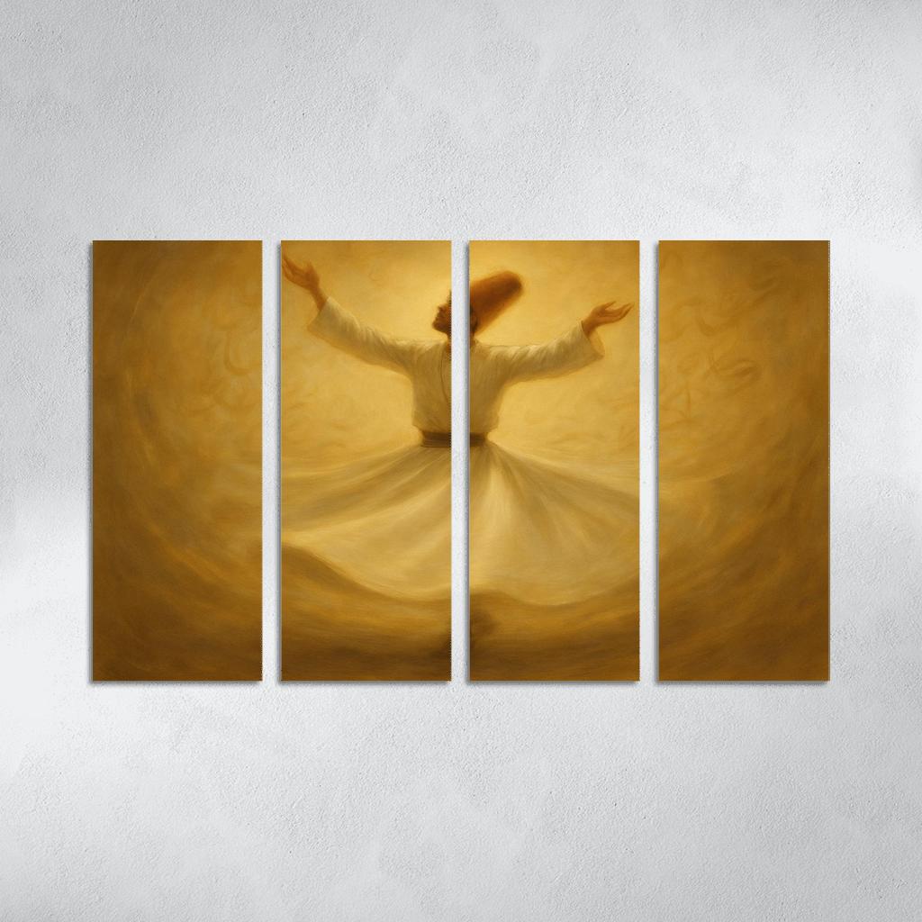 Sufi Spiral Dance abstract paintings frame