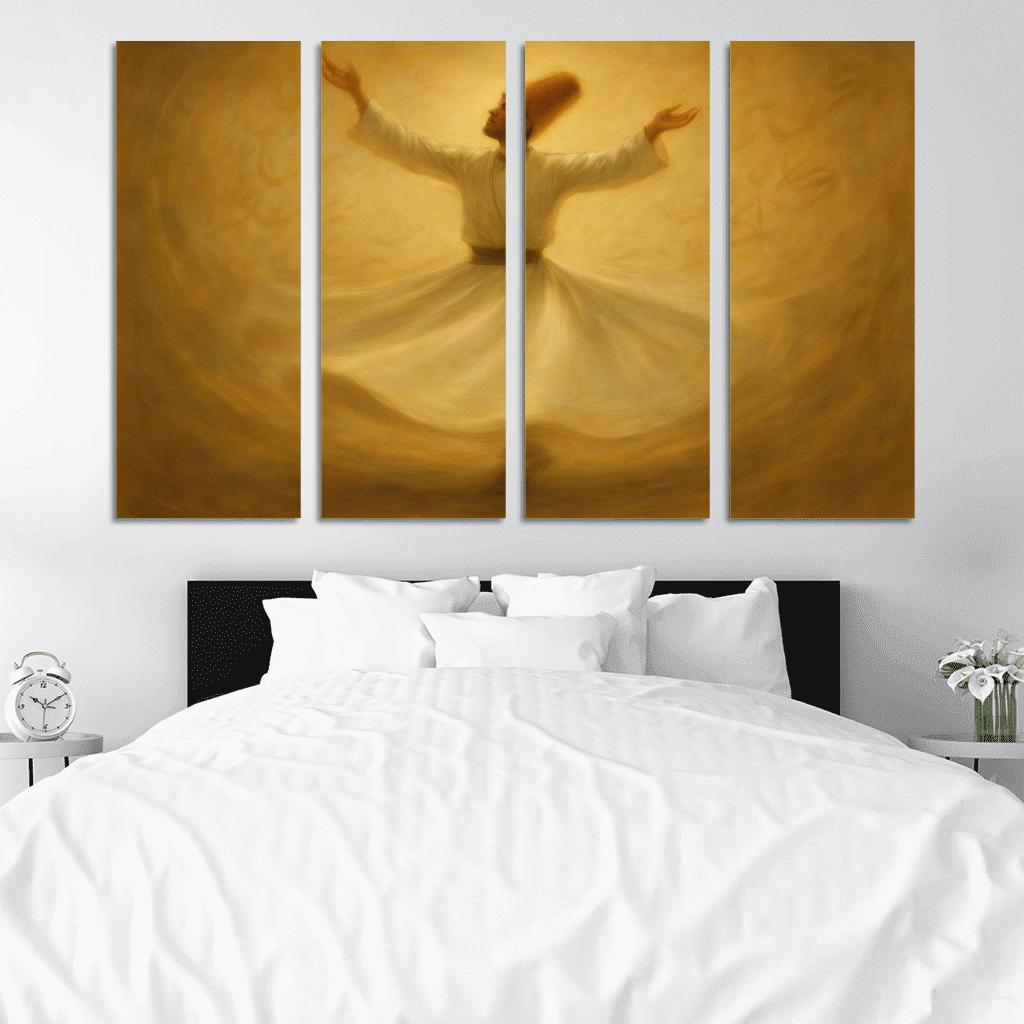 Sufi Spiral Dance abstract paintings frame