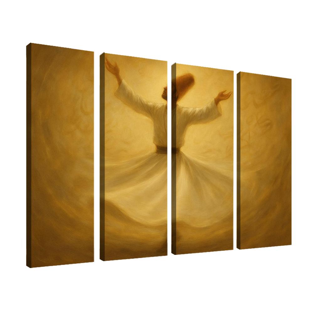 Sufi Spiral Dance abstract paintings frame