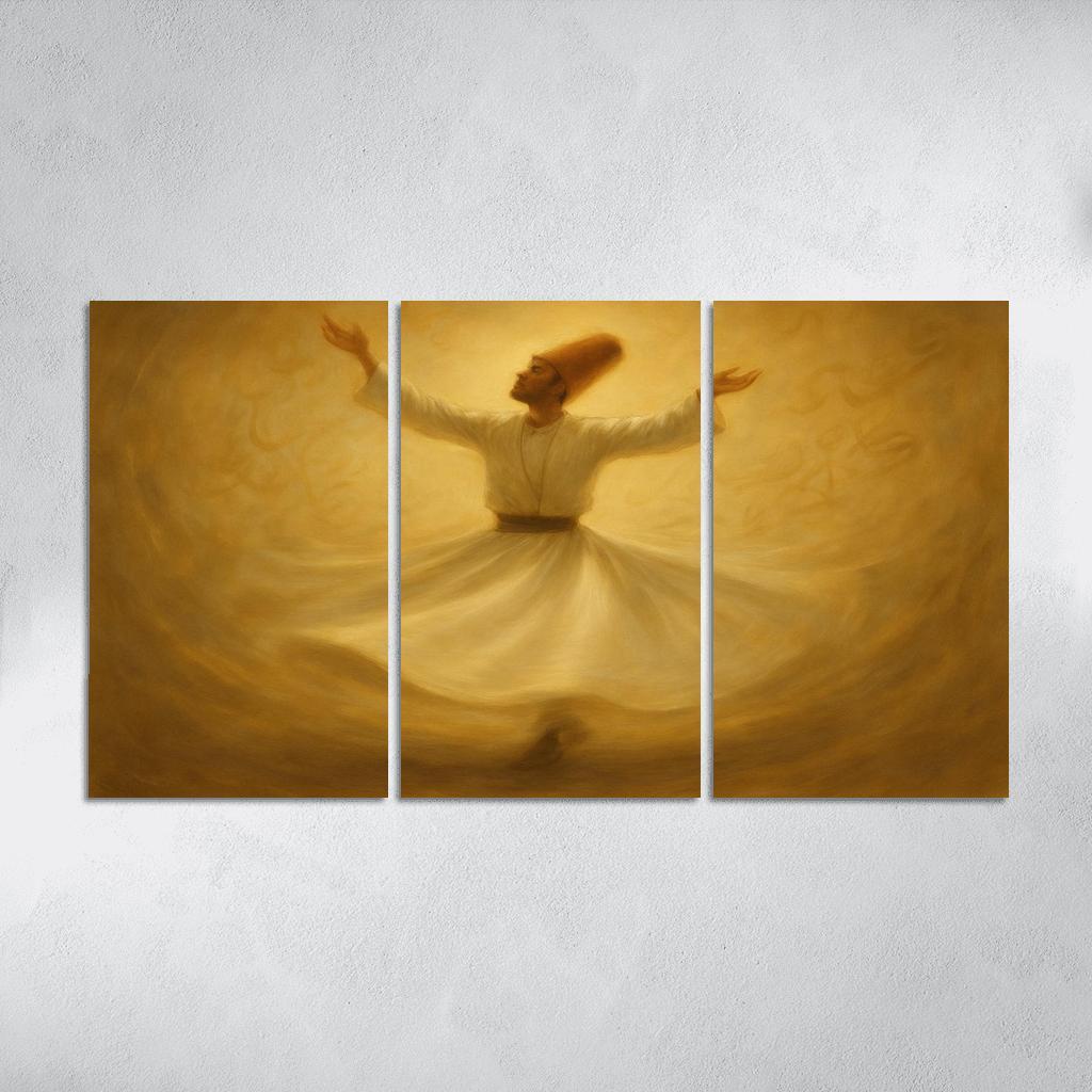 Sufi Spiral Dance abstract paintings frame