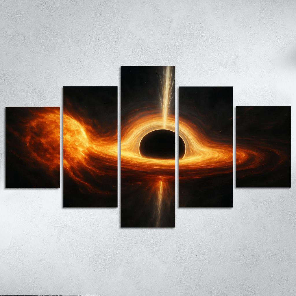 Tidal Shredding Of A Star By A Black Hole wall art