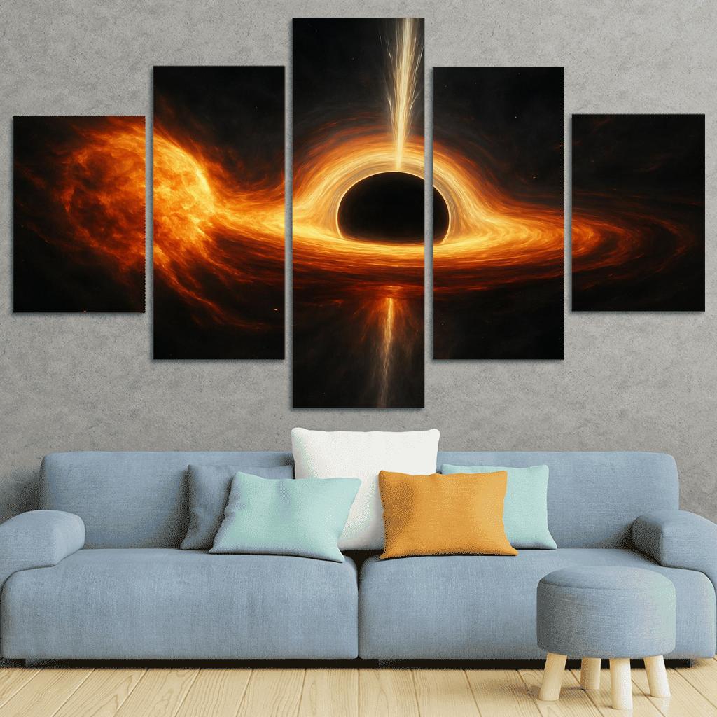 Tidal Shredding Of A Star By A Black Hole wall art
